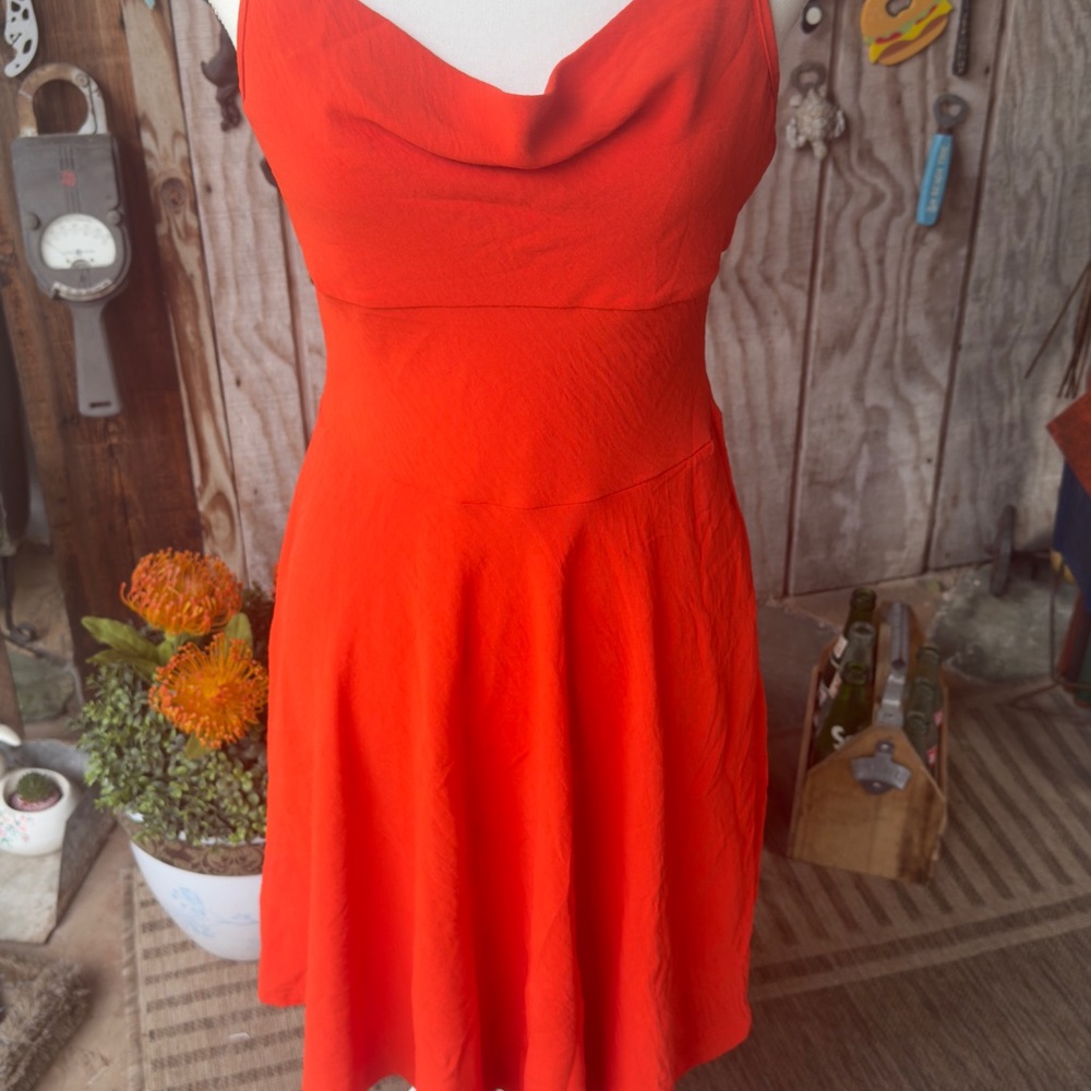 vibrant orange dress from See You Monday sz M